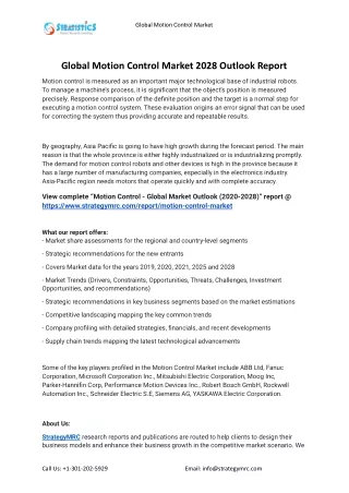 global motion control market