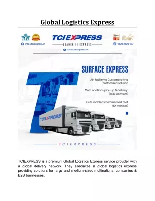 global logistics express