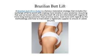 Brazilian Butt Lift