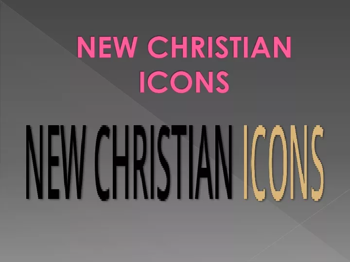 new christian icons