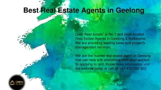 Best Real Estate Agents in Geelong