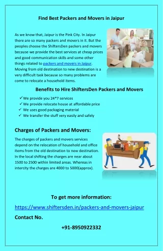 Best Packers and Movers in Jaipur