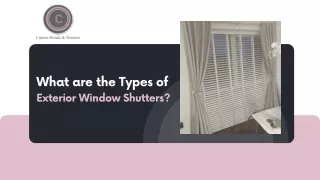 What are the Types of Exterior Window Shutters