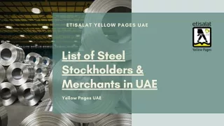 Steel Stockholders & Merchants in UAE