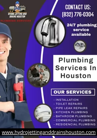 Plumbing Services in Houston | Hydro Jetting And Drains Houston