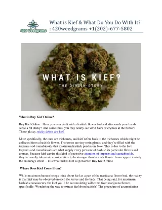 what is kief what do you do with it 420weedgrams