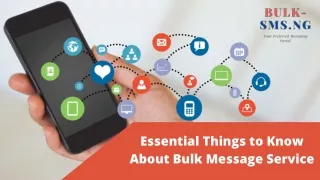 Essential Things to Know About Bulk Message Service