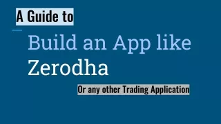 Build App Like Zerodha