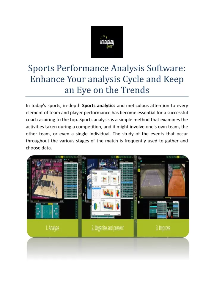 sports performance analysis software enhance your