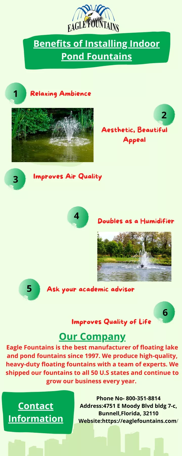 benefits of installing indoor pond fountains