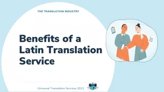 the translation industry
