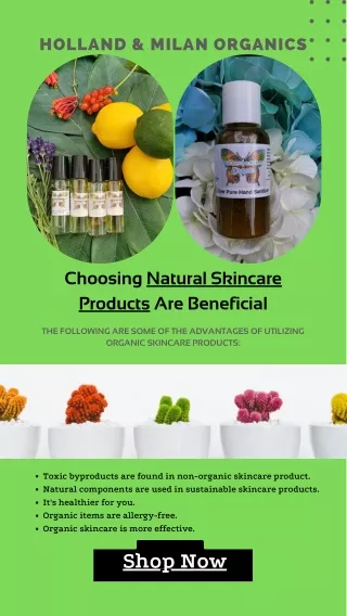 All Natural Skin Care Products | Holland Milan Organics
