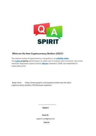 what are the best cryptocurrency brokers 2022