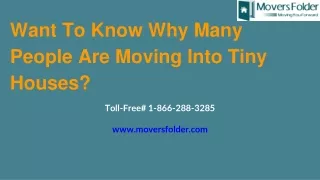 Want To Know Why Many People Are Moving Into Tiny Houses?