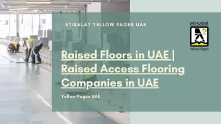 Raised Access Flooring Companies in UAE