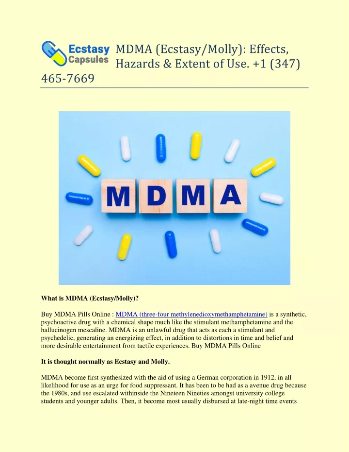 mdma ecstasy molly effects hazards extent