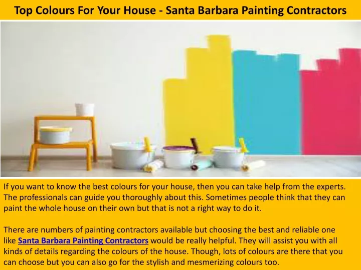 top colours for your house santa barbara painting contractors