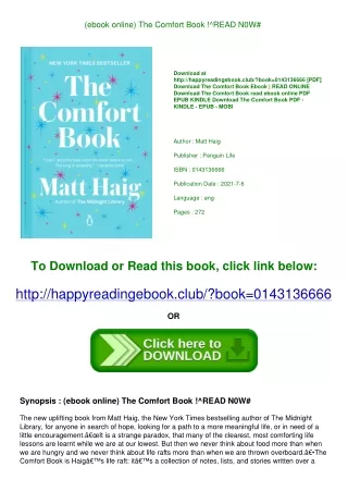 (ebook online) The Comfort Book !^READ N0W#