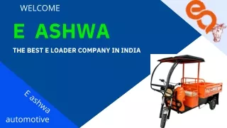 Eashwa manufacture electric e loader rickshaw and Supplier in India