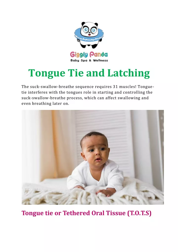 tongue tie and latching