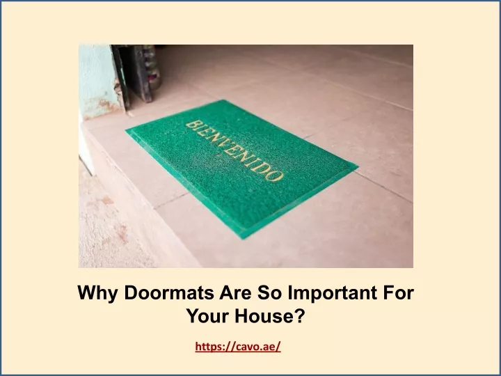 why doormats are so important for your house