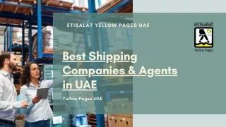 Shipping Companies & Agents in UAE