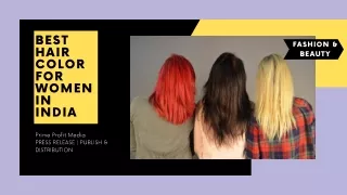 Best hair color for women in India