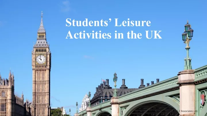 students leisure activities in the uk