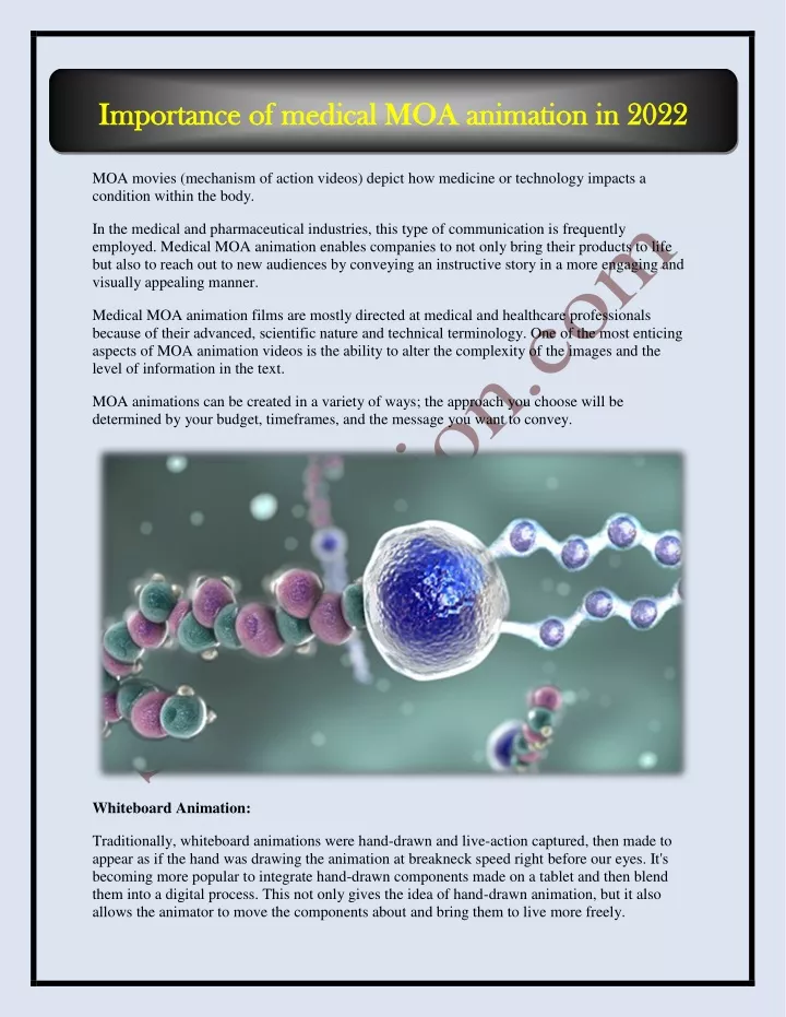 importance of medical moa animation in 2022