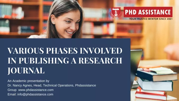 various phases involved in publishing a research