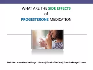what are the side effects of progesterone