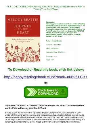^E.B.O.O.K. DOWNLOAD# Journey to the Heart Daily Meditations on the Path to Free