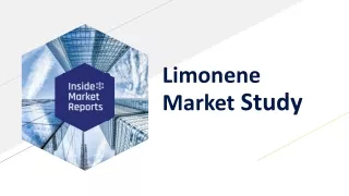 Global Limonene Market 2020-2027 Forecast and COVID-19 Impact