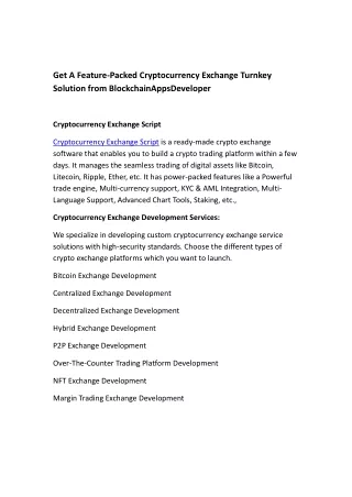 get a feature packed cryptocurrency exchange
