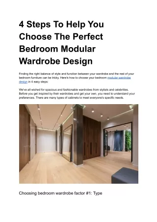 4 steps to help you choose the perfect bedroom