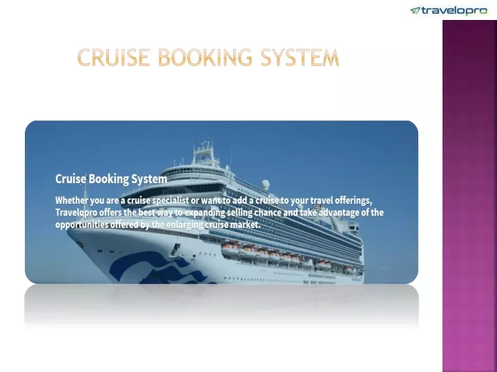 cruise booking system