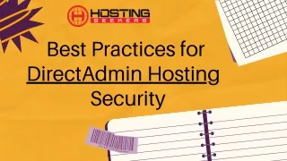 Best Practices for DirectAdmin Security