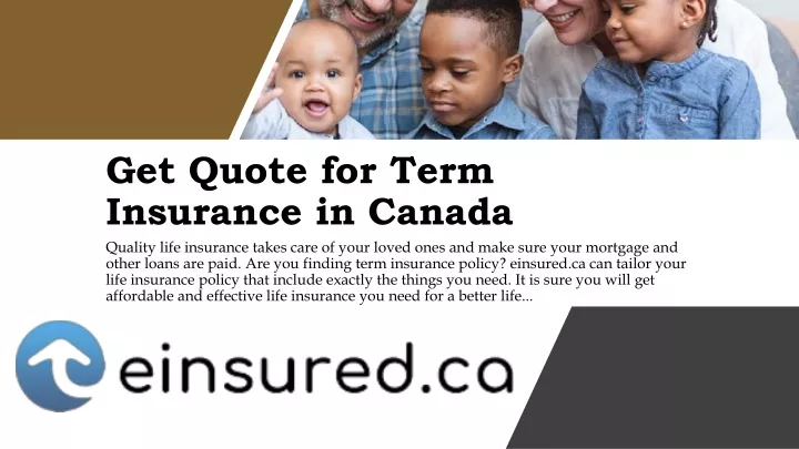 get quote for term insurance in canada