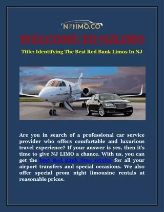 welcome to njlimo