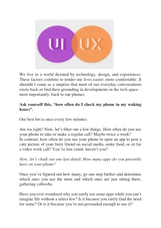 UI Vs UX! What's the difference?