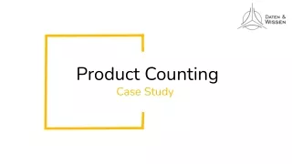 Product Counting Case Study PPT - pdf