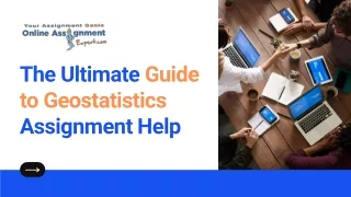 the ultimate guide to geostatistics assignment