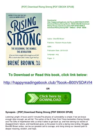 [PDF] Download Rising Strong [PDF EBOOK EPUB]