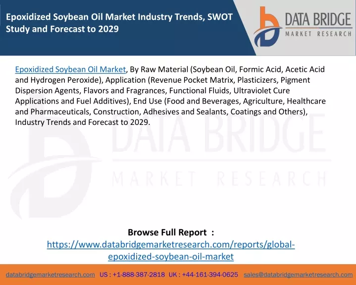 epoxidized soybean oil market industry trends