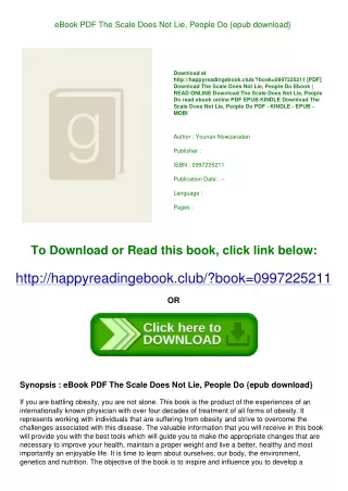 eBook PDF The Scale Does Not Lie  People Do {epub download}
