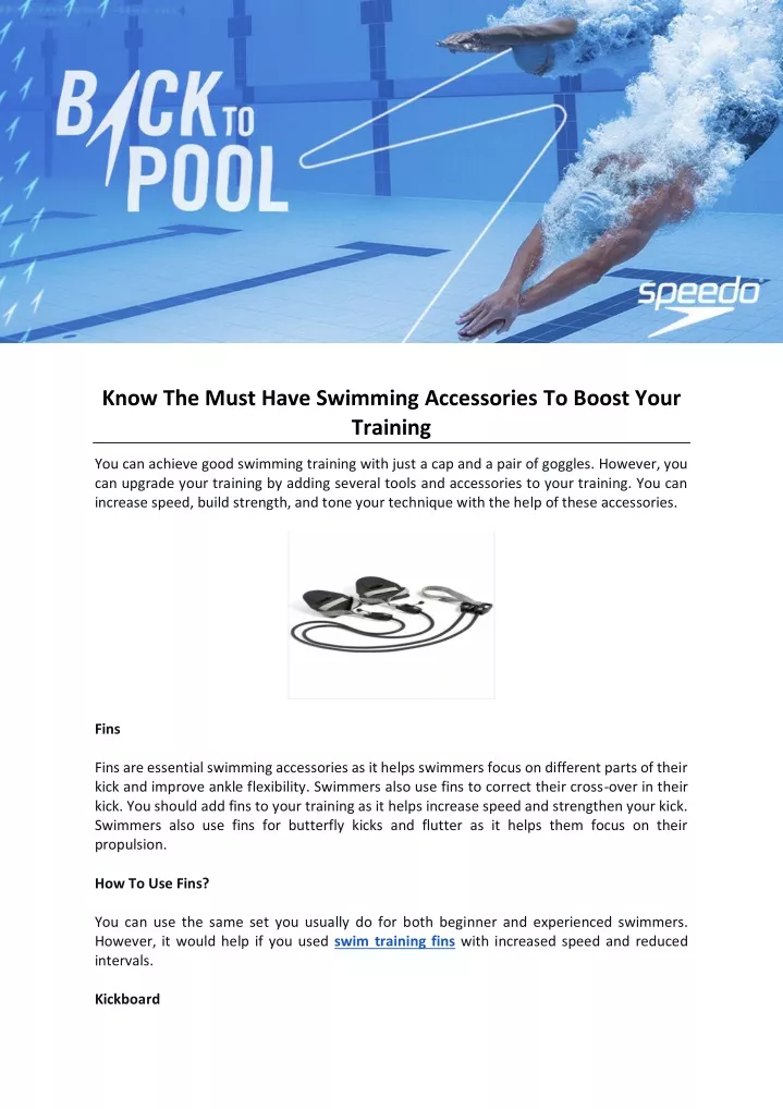 know the must have swimming accessories to boost