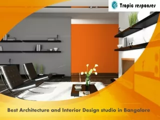 Best Architecture and Interior Design studio in Bangalore
