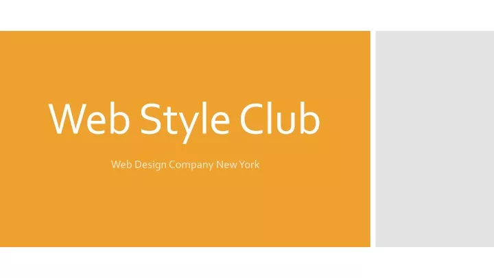 web style club