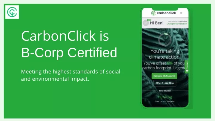 carbonclick is b corp certified