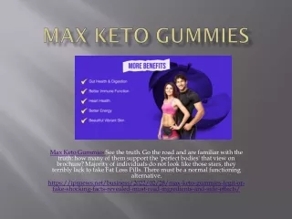 max keto gummies see the truth go the road
